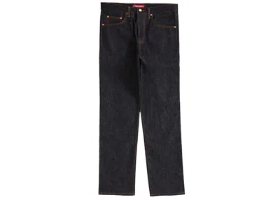 Pre-owned Supreme Men's  Rigid Slim Jean (ss20) In Rrigid Indigo