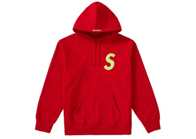 Pre-owned Supreme Men's  S Logo Hooded Sweatshirt (fw19) In Red