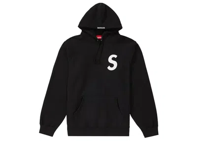 Pre-owned Supreme Men's  S Logo Hooded Sweatshirt (ss20) In Black