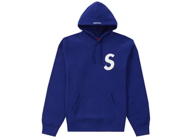 Pre-owned Supreme Men's  S Logo Hooded Sweatshirt (ss20) In Dark Royal