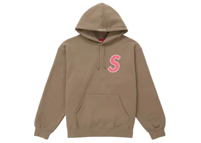 Pre-owned Supreme Men's  S Logo Hooded Sweatshirt (ss25) In Dusty Brown
