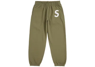 Pre-owned Supreme Men's  S Logo Sweatpant (fw24) In Light Olive