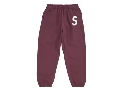 Pre-owned Supreme Men's  S Logo Sweatpant (fw24) In Maroon