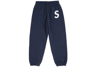 Pre-owned Supreme Men's  S Logo Sweatpant (fw24) In Navy Blue