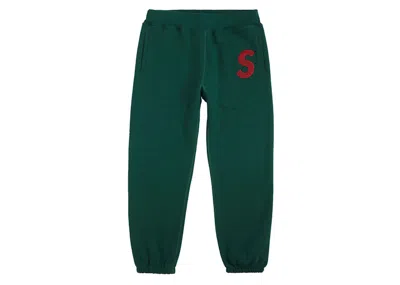 Pre-owned Supreme Men's  S Logo Sweatpant In Dark Green