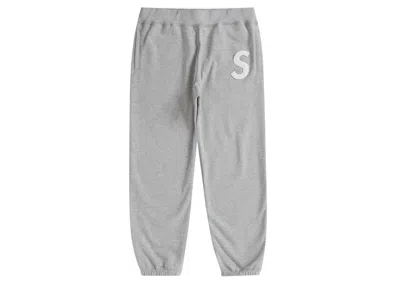 Pre-owned Supreme Men's  S Logo Sweatpant (ss20) In Heather Grey In Gray