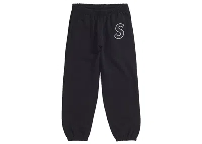 Pre-owned Supreme Men's  S Logo Sweatpant (ss25) In Black