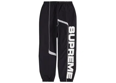 Pre-owned Supreme Men's  S Paneled Belted Track Pant In Black