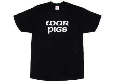 Pre-owned Supreme Men's  Sabbath War Pigs Tee Shirt In Black