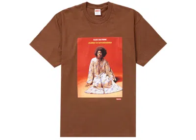 Pre-owned Supreme Men's  Satchidananda Tee Shirt In Brown