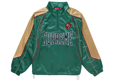Pre-owned Supreme Men's  Satin Piping Pullover In Green