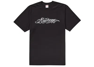 Pre-owned Supreme Men's  Script Tee Shirt In Black