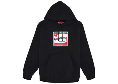 Pre-owned Supreme Men's  Shine Hooded Sweatshirt In Black