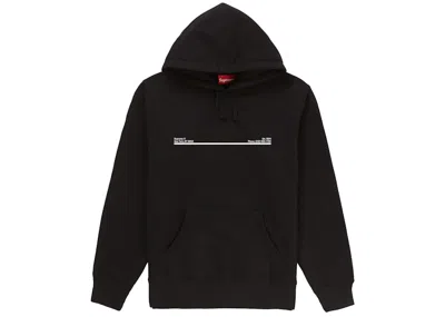 Pre-owned Supreme Men's  Shop Hooded Sweatshirt In Black New York City