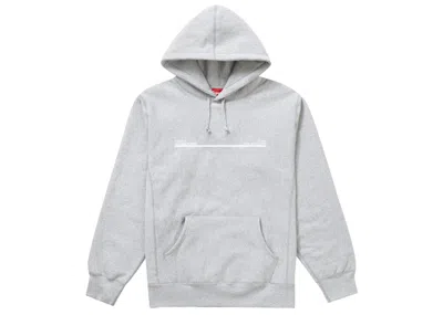 Pre-owned Supreme Men's  Shop Hooded Sweatshirt In Heather Grey Los Angeles In Gray