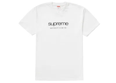 Pre-owned Supreme Men's  Shop Tee Shirt In White