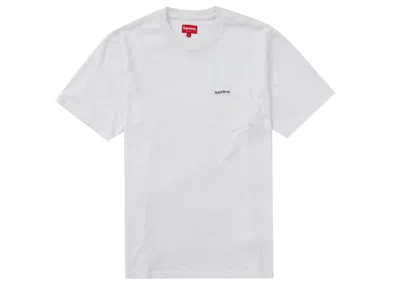 Pre-owned Supreme Men's  Short Sleeve Pocket Tee Shirt (fw22) In White