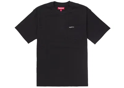 Pre-owned Supreme Men's  Short Sleeve Pocket Tee Shirt (ss25) In Black