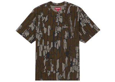 Pre-owned Supreme Men's  Short Sleeve Pocket Tee Shirt (ss25) In Realtree Camo In Multi