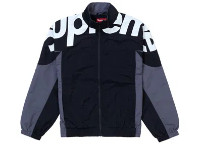 Pre-owned Supreme Men's  Shoulder Logo Track Jacket In Black