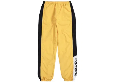 Pre-owned Supreme Men's  Side Logo Track Pant In Gold