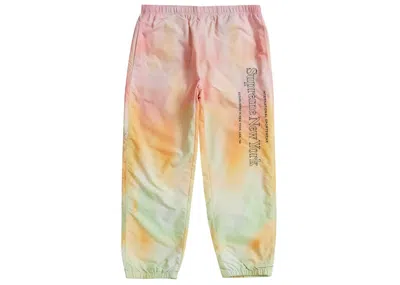 Pre-owned Supreme Men's  Side Logo Track Pant In Yellow Gradient