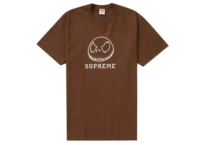 Pre-owned Supreme Men's  Skeleton Tee Shirt (fw23) In Brown