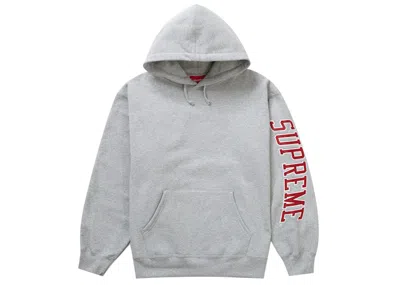 Pre-owned Supreme Men's  Sleeve Arc Hooded Sweatshirt (fw23) In Heather Grey