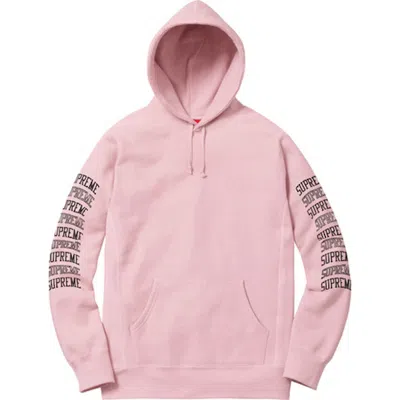 Pre-owned Supreme Men's  Sleeve Arc Hooded Sweatshirt In Dusty Pink