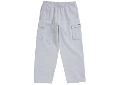 Pre-owned Supreme Men's  Small Box Cargo Sweatpant (fw25) In Heather Grey In Gray