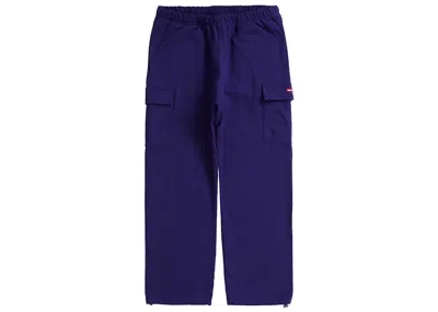 Pre-owned Supreme Men's  Small Box Cargo Sweatpant In Dark Royal In Purple
