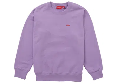 Pre-owned Supreme Men's  Small Box Crewneck Sweatshirt (fw20) In Violet In Purple