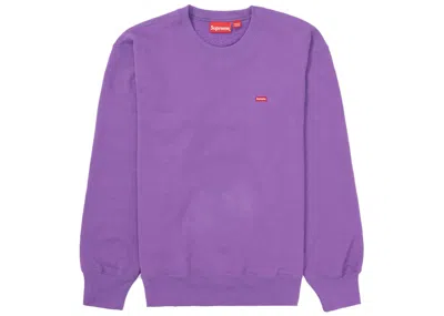 Pre-owned Supreme Men's  Small Box Crewneck Sweatshirt (fw21) In Violet