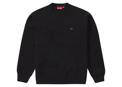 Pre-owned Supreme Men's  Small Box Crewneck Sweatshirt (fw22) In Black