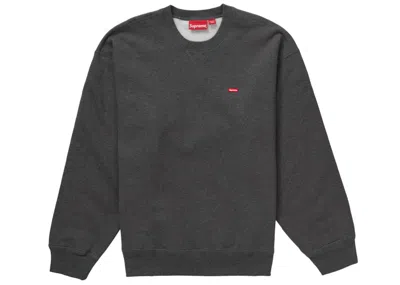 Pre-owned Supreme Men's  Small Box Crewneck Sweatshirt (fw23) In Charcoal In Gray