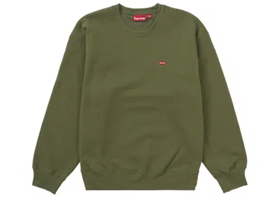 Pre-owned Supreme Men's  Small Box Crewneck Sweatshirt (fw24) In Green