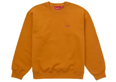 Pre-owned Supreme Men's  Small Box Crewneck Sweatshirt (fw24) In Orange
