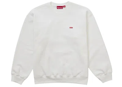 Pre-owned Supreme Men's  Small Box Crewneck Sweatshirt (fw24) In White