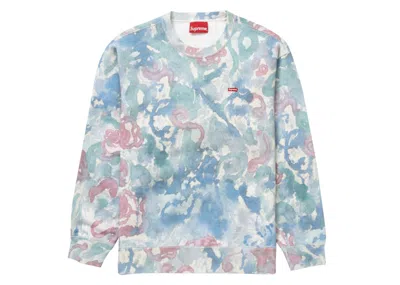 Pre-owned Supreme Men's  Small Box Crewneck Sweatshirt In Watercolor Floral
