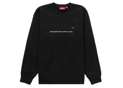Pre-owned Supreme Men's  Small Box Crewneck Sweatshirt (new York Shop Exclusive) In Black