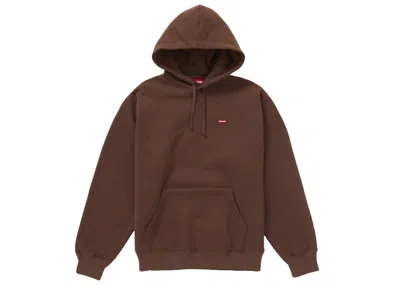 Pre-owned Supreme Men's  Small Box Hooded Sweatshirt (fw24) In Brown