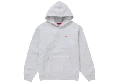 Pre-owned Supreme Men's  Small Box Hooded Sweatshirt (fw24) In Heather Grey In Gray