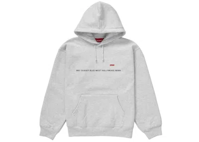 Pre-owned Supreme Men's  Small Box Hooded Sweatshirt (hollywood Shop) In Heather Grey