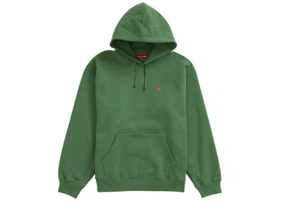 Pre-owned Supreme Men's  Small Box Hooded Sweatshirt (ss24) In Dusty Green