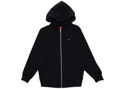 Pre-owned Supreme Men's  Small Box Logo Zip Up Hooded Sweatshirt In Black
