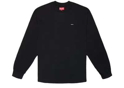 Pre-owned Supreme Men's  Small Box Long Sleeve Tee Shirt In Black