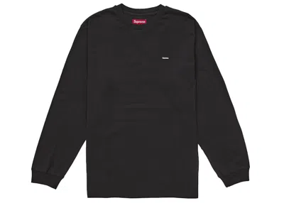 Pre-owned Supreme Men's  Small Box Long Sleeve Tee Shirt (ss25) In Black