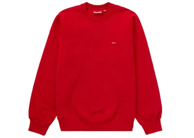 Pre-owned Supreme Men's  Small Box Raglan Crewneck Sweatshirt In Red