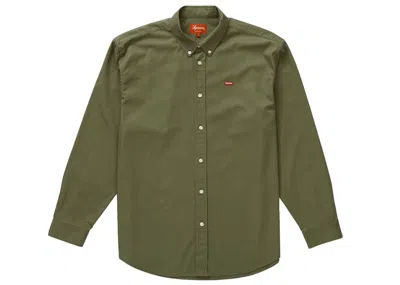 Pre-owned Supreme Men's  Small Box Shirt (fw22) In Olive In Green