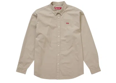 Pre-owned Supreme Men's  Small Box Shirt (fw24) In Light Tan In Brown
